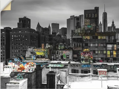 Produktbild von ARTland Wandbild, selbstklebend Graffiti in New York Größe: 40x30 cm