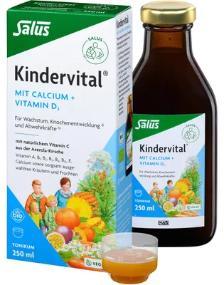 Produktbild von Salus Kindervital mit Calcium + Vitamin D3 Tonikum 250 ml