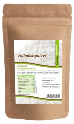 Produktbild von Mynatura Vollmilchpulver - ab 1000g - 2 Beutel (2x1000g)