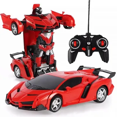 Immagine prodotto di Robot rosso telecomandato Autobot | Robot RC trasformabile
