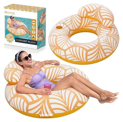 Produktbild von Bestway® Comfort Plush™ Schwimmring mit Kopfstütze 118 x 117 cm