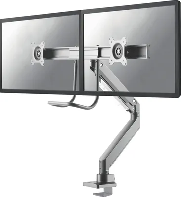 Produktbild von Neomounts NM-D775DX - Befestigungskit - Voll beweglich - für 2 LCD-Displays - Silber - Bildschirmgröße: 25.4-81.3 cm (10"-32")