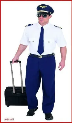 Produktbild von Pilot blau weiß 3tlg. Gr. 50/52 Hemd Hose Krawatte