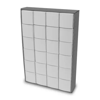 Produktbild von itenga Adventskalender zum Füllen Würfel 5cm (außen grau)