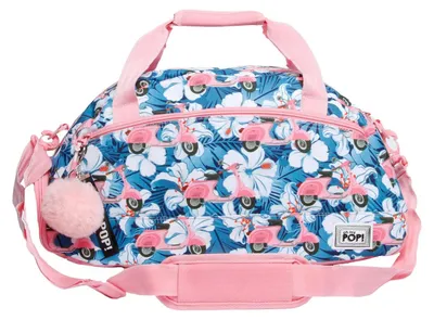 Sporttasche 33,5 l, 51 x 28 cm, rosa Roller-Motiv