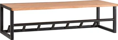 Zdjęcie produktu dla Design akacja lite drewno / metal 80x22x33 cm | Wohnling