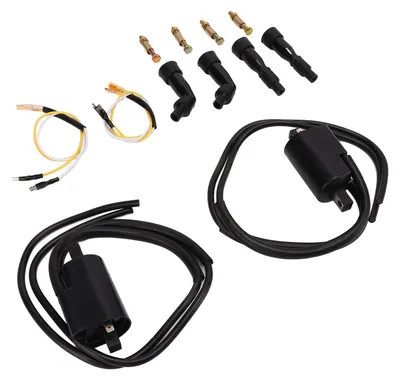 Image de Lot de 2 bobines d'allumage 30501-300-003 avec capuchons de bougies de rechange pour CB750K, CB750A et CB750F