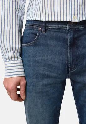 Obrázok produktu pre Wrangler | Džínsy Greensboro, rovný strih, pánske, tmavomodrá farba, veľkosť W31 L32