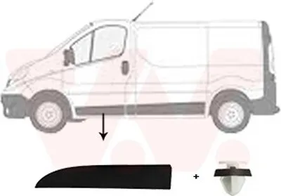 Produktbild von VAN WEZEL Zierleiste für die Tür Vorne Links Leiste für RENAULT Trafic III Kastenwagen (FG) 4396421