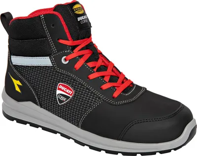 Produktbild von Ducati Sicherheitsstiefel Speedy Race mid S3S black/grey nach EN ISO 20345:2022 S3S FO SR SC  Größe 40