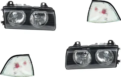 Zdjęcie produktu dla Johns, reflektor pasuje do BMW serii 3 E36 09/94-04/99 H7 zestaw prawy z kierunkowskazami