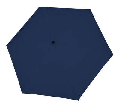 Produktbild von doppler Taschenregenschirm Regenschirm Fiber Micro Flat Uni Navy dunkelblau
