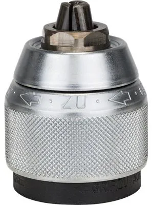 Image de Mandrin à serrage rapide Bosch chromé mat, 1,5 à 13 mm, 1/2 à 20 - 2608572150
