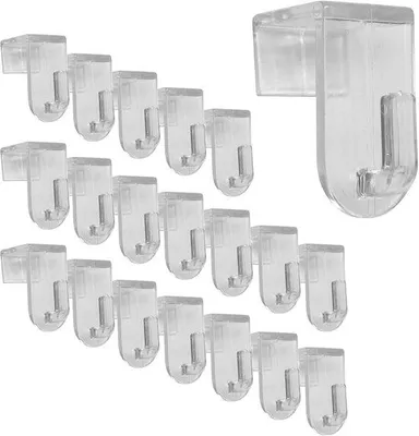 Immagine prodotto di Ganci decorativi traslucidi, set da 40 pezzi, 35 x 20 mm
