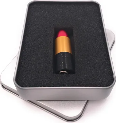 Produktbild von Onwomania Lippenstift Flakon Lippgloss silber gold USB Stick in Alu Geschenkbox 8 GB USB 2.0