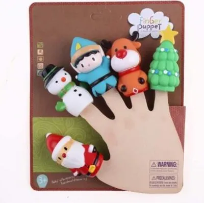 Immagine prodotto di Sunflex marionette da dito Natale | dito animale mano marionette abilità motorie bambini dito gioco