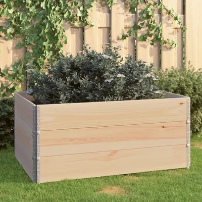 Immagine prodotto di Maison Exclusive - Aiuole rialzate, 3 pezzi, 80x120 cm, legno massello di pino