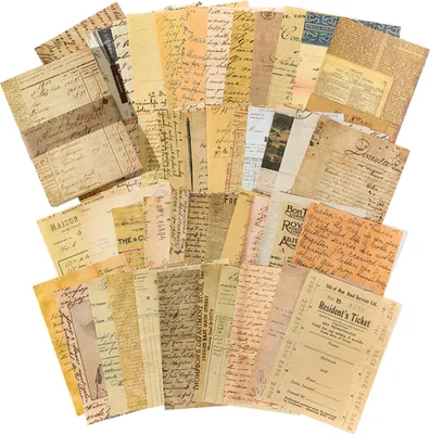 Produktbild von 100 Stück Scrapbooking-Papier im Vintage-Stil, Sammelalbum für Scrapbooking