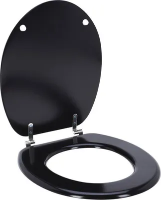 Produktbild von Bathroom Solutions Toilettensitz MDF 18 Zoll schwarz schwarz