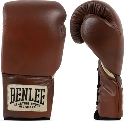 Immagine prodotto di Guantoni da boxe in pelle PREMIUM CONTEST Marrone/Nero/Beige 08 oz R BENLEE