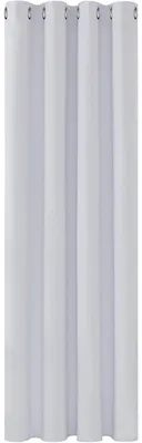 Produktbild von Raumteiler Vorhang Blickdicht Ösen Thermogardine Kälteschutz Hitzeschutz 160x132 cm Silber Grau 1 Stück