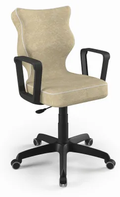 Zdjęcie produktu dla Krzesło Wzrostowe Dla Dzieci I Młodzieży, Ergonomiczne Krzesło Do Biurka, Dla Osób O Wzroście 146-176 Cm, Model Visto 26, Kolor: Czarny