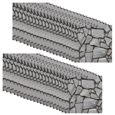 Produktbild von Wandpaneele Wandverkleidung Steinoptik - 3D - 30 x 30 cm - 40 Stück - Selbstklebend