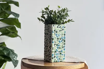 Produktbild von Mosaik Bastelset - Vase – Grün