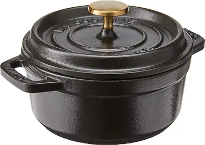 Produktbild von Staub runde Cocotte aus Gusseisen 0,5 l mattschwarz