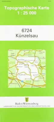 Obrázok produktu pre Künzelsau 1 : 25 000: Mit UTM-Koordinaten bezogen auf d. WGS84/ETRS89