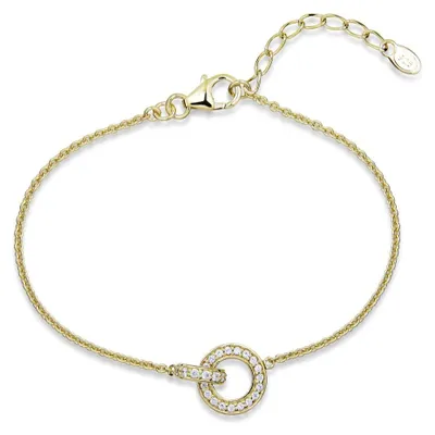 Produktbild von Vergoldetes Damenarmband mit Cubic Zirkonia SC542
