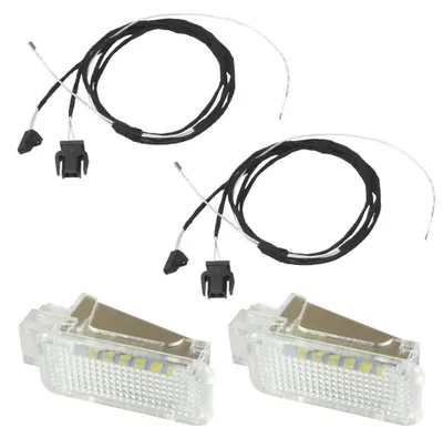 Für Audi A4 B8 8K A5 8T Q5 8R KOMPLETT LED Türbeleuchtung Einstiegsbeleuchtung in der Farbe von KUFATEC GmbH & Co. KG