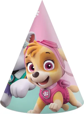 Produktbild von Papierhüte Paw Patrol Skye & Everest 6 Stück