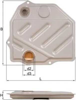 Produktbild von MAHLE HX 46 Automatikgetriebe Ölfilter Getriebeölfilter passend für MERCEDES-BENZ 190 (W201) Stufenheck (W124) C-Klasse Limousine (W202) SL (R129)