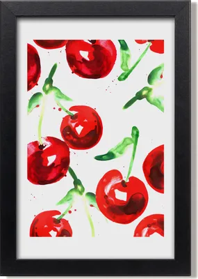 Produktbild von Bild 20x30 MDF-Rahmen, Wandkunst Kirschen