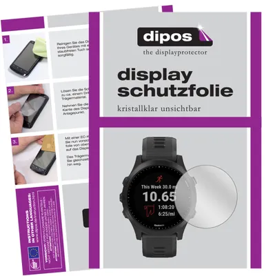 Produktbild von 2x Schutzfolie für Garmin Forerunner 245 klar Displayschutzfolie Folie Display