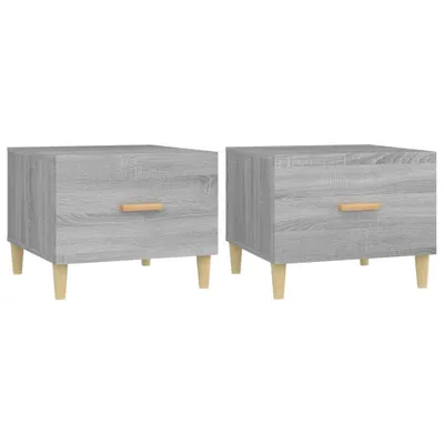 Produktbild von Couchtische 2 Stk. Grau Sonoma 50x50x40 cm Holzwerkstoff