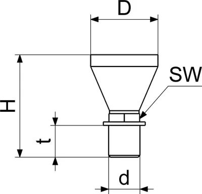 Image de Js Ablauftrichter Einfach Ag3/4",Pom Schwarz