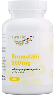Immagine prodotto di Vitaworld Bromelina 500 mg | 100 capsule | enzima di scissione delle proteine dall'ananas | rivestimento enterico | vegano