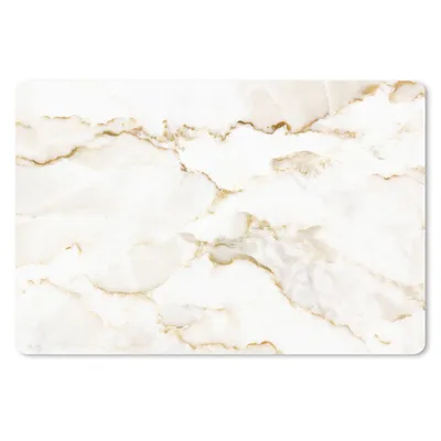 Produktbild von MuchoWow® Mauspad Mousepad Marmor - Limette - Gold - Luxus - Marmoroptik - Weiß 27x18 cm - Mousepads - Maus Mat - Pad - Mausunterlage - Büroartikel - Desk Matten