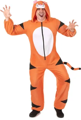 Produktbild von Herren-Overall mit Tiger-Kapuze