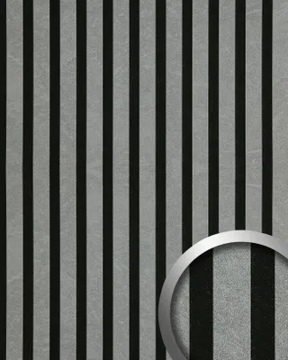 Obrázek produktu pro WallFace 31128, šedá dekorativní stěnová panel, struktura: lamely, matná šedá barva, rozměr: 1,68 m²