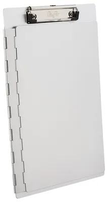 Imagen del producto de Carpeta con clip para documentos, formato A4, con solapa protectora lateral, de aluminio (marca Läufer, modelo 22017)