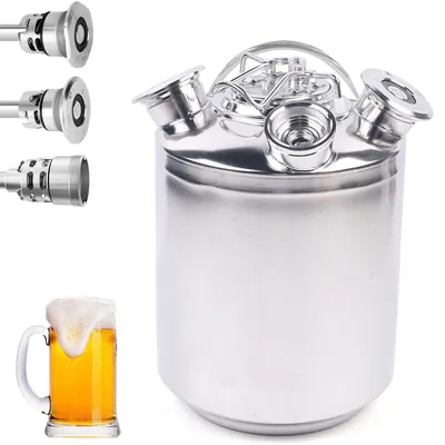 Bierreinigungsfass Edelstahl 10L mit 3 Zapfspießen
