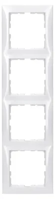 Produktbild von Berker 10148989 Rahmen 4-fach S.1 Polarweiß glänzend