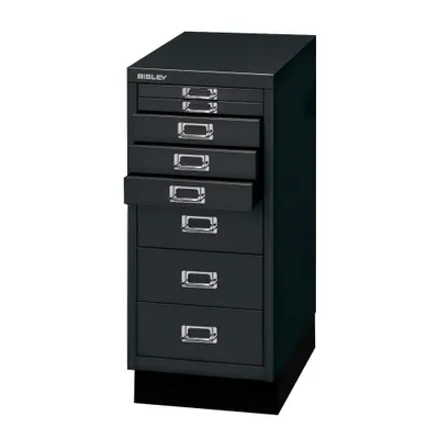 Produktbild von BISLEY Schubladenschrank schwarz/schwarz 8 Schübe