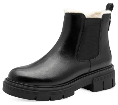 Produktbild von MARCO TOZZI Damen Chelsea Boots mit Reißverschluss, Schwarz (BLACK), 36 EU