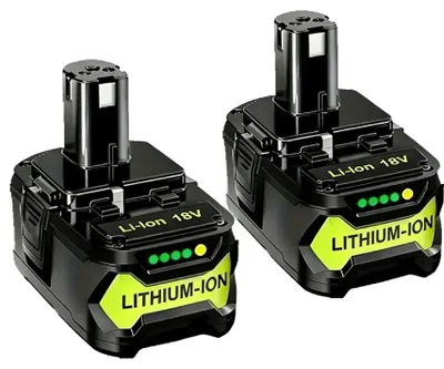 Image de Batterie rechargeable, capacité de 8000 mAh, compatible avec les outils électriques, 2 batteries de 8000 mAh
