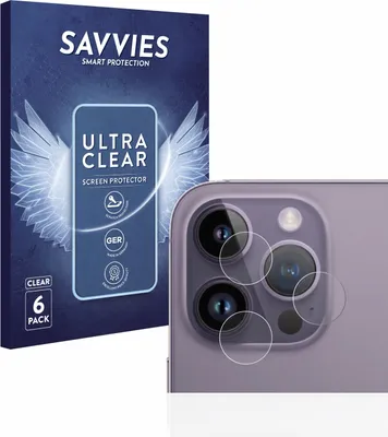 Produktbild von 6x Für Apple iPhone 14 Pro Max (NUR Kameraschutz) Schutzfolie Savvies Displayschutz Display Schutz Folie Klar Transparent