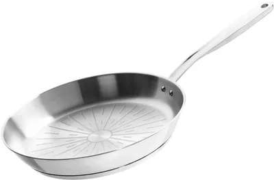 Produktbild von Fiskars All Steel Pure, Rund, Allzweckpfanne, Edelstahl, Keine Beschichtung, 270 °C, Aluminium, Edelstahl